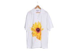 J.W ANDERSON - A WHITE SUNFLOWER PRINT SHIRT