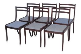 A SET OF SIX DANISH DINING CHAIRS