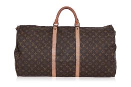 A LOUIS VUITTON MONOGRAM CANVAS KEEPALL