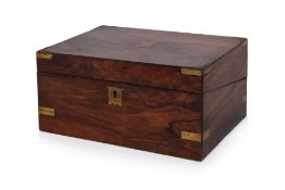 A VICTORIAN ROSEWOOD WRITING SLOPE