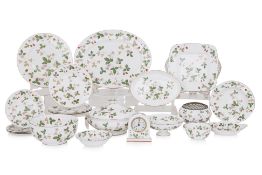 A WEDGWOOD 'WILD STRAWBERRY' PATTERN PART DINNER SERVICE