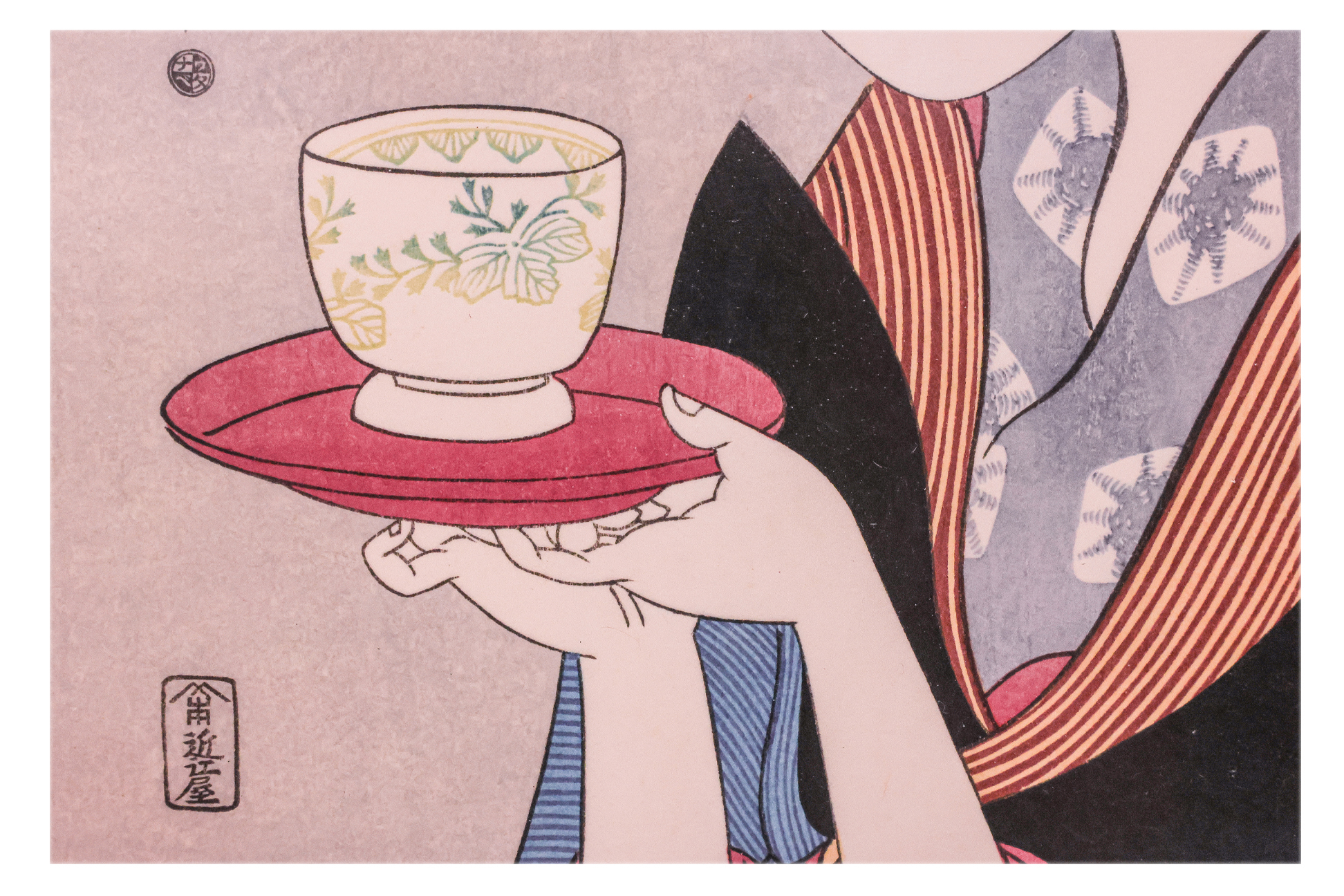 KITAGAWA UTAMARO - PORTRAIT OF NANIWAYA OKITA - Image 3 of 3