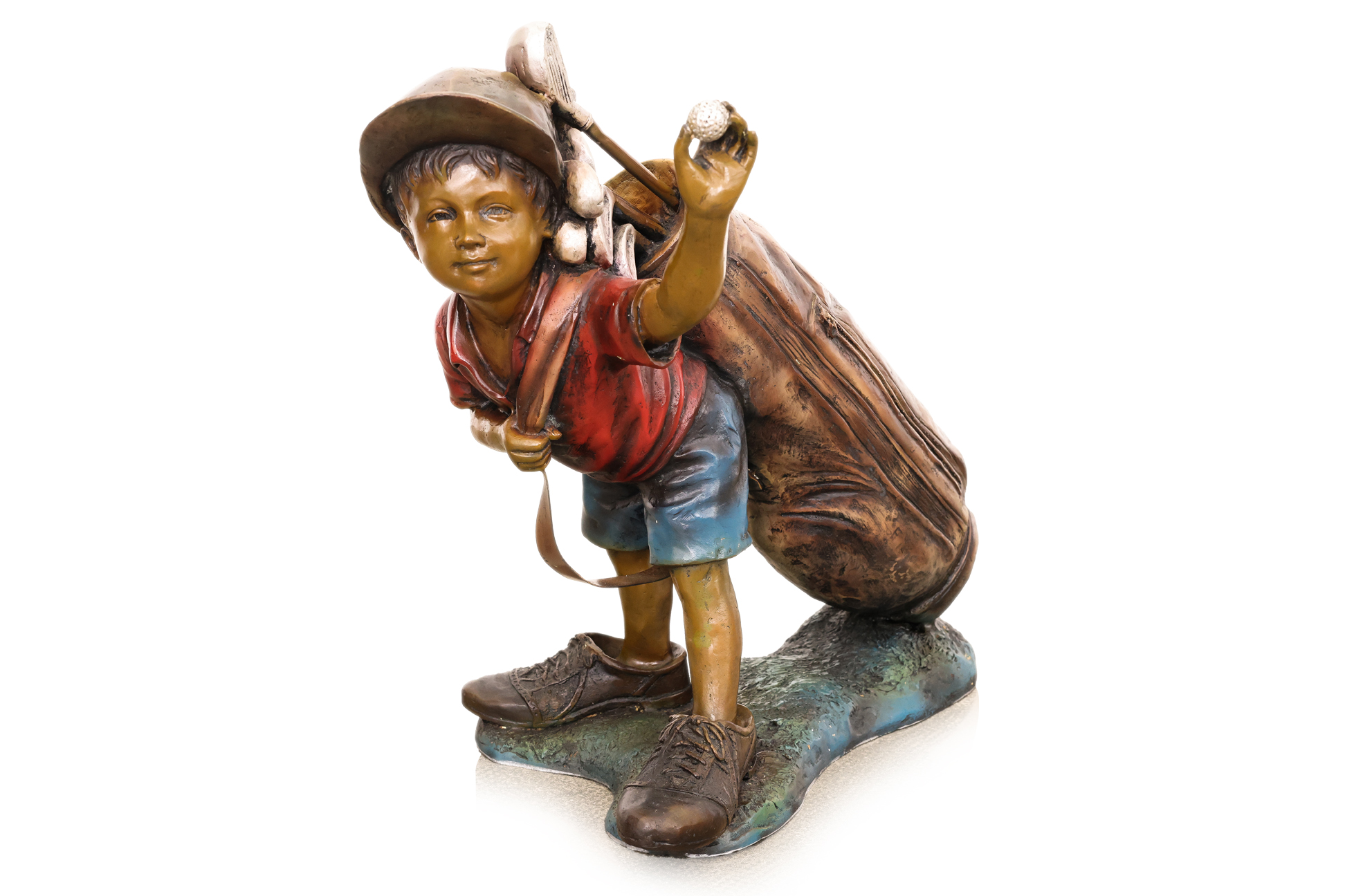 A BRONZE SCULPTURE OF BOY IN THE MANNER OF WALT HORTON - Image 2 of 3
