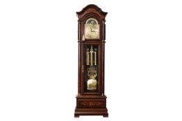 A KIENINGER MARQUETRY LONGCASE CLOCK