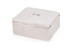 A TIFFANY & CO. SILVER CIGARETTE BOX AND COVER