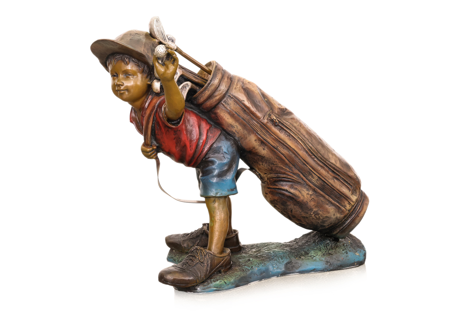 A BRONZE SCULPTURE OF BOY IN THE MANNER OF WALT HORTON
