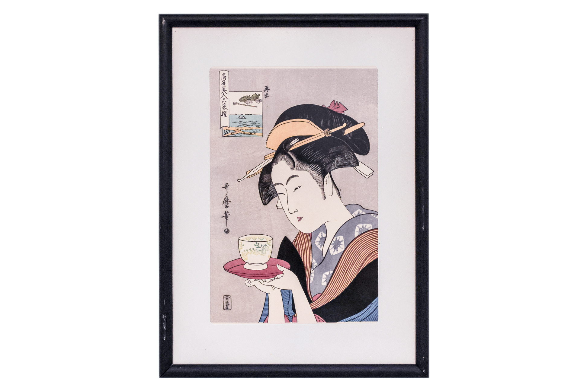 KITAGAWA UTAMARO - PORTRAIT OF NANIWAYA OKITA