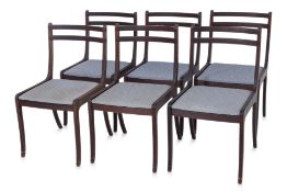 A SET OF SIX DANISH DINING CHAIRS