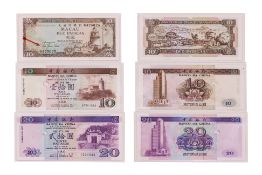 TAIWAN, MACAU AND PHILIPPINES, ASSORTED BANKNOTES