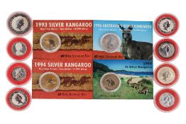 A GROUP OF 12 AUSTRALIAN SILVER COINS