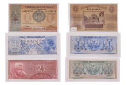 INDONESIA, ASSORTED BANKNOTES, 1940-1956