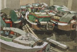HUA CHAI YONG (SINGAPORE, B.1943) - STUDY OF BOATS