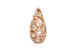 A DIAMOND GEOMETRIC PENDANT