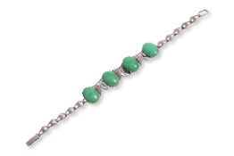 A JADEITE BRACELET