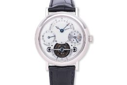 A FINE BREGUET PLATINUM PERPETUAL CALENDAR TOURBILLON WATCH