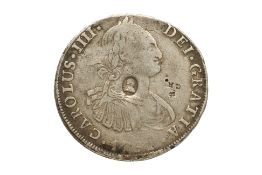 GEORGE III COUNTERMARKED BOLIVIA 8 REALES 1791