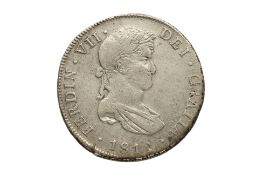 GUATEMALA FERDINAND VII 8 REALES 1811 M