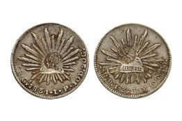 PHILIPPINES ISABELA II COUNTERMARK ON MEXICO 8 REALES (2)