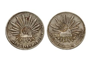 PHILIPPINES ISABELA II COUNTERMARK ON MEXICO 8 REALES (2)
