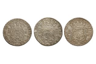 PERU CHARLES III 8 REALES 1767 JM; 1769 JM; 1771 JM (3)