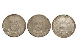 PERU FERDINAND VI 8 REALES 1755 JD; 1758 JM (3)