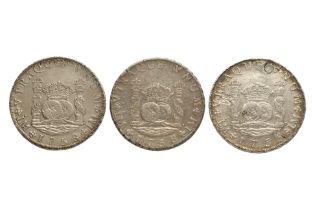 PERU FERDINAND VI 8 REALES 1755 JD; 1758 JM (3)