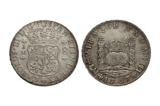 PERU CHARLES III 8 REALES 1767 JM; 1769 JM (2)