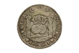 GUATEMALA CHARLES III 8 REALES 1761 G P