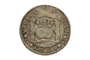 GUATEMALA CHARLES III 8 REALES 1761 G P