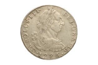 BOLIVIA CHARLES III 8 REALES 1775 JR