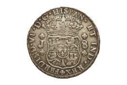 GUATEMALA FRDINAND VI 8 REALES 1757 G J