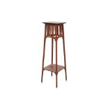 A TEAK JARDINIERE STAND