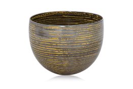 PIPPIN DRYSDALE (AUSTRALIA, B.1943) - STRIPED POTTERY BOWL, 1995