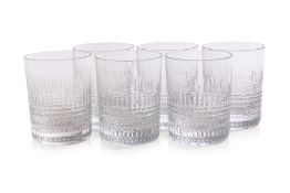 A SET OF SIX BACCARAT 'NANCY' CRYSTAL TUMBLERS