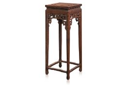 A TALL JICHIMU 'CHICKEN WING WOOD' STAND