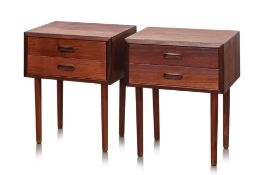 A PAIR OF MID-CENTURY BEDSIDE TABLES