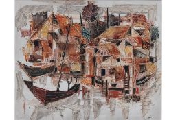 UAB SANASEN (THAI, 1935-2010) - FISHING VILLAGE