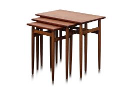 A JASON RINGSTED SET OF THREE NESTING TABLES