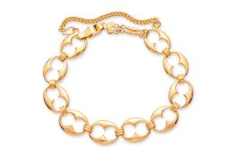 A HIGH KARAT GOLD 'PUFFED MARINER CHAIN' BRACELET