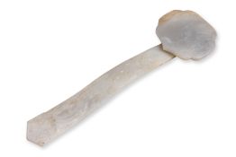 A WHITE JADE RUYI SCEPTRE