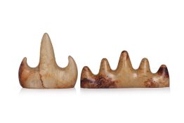 TWO JADE MOUNTAIN FORM BRUSH RESTS