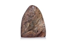 A SOAPSTONE LANDSCAPE BOULDER SEAL