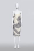 JOHN GALLIANO - A DOUBLURE LACE PRINT DRESS