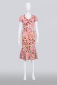JOHN GALLIANO - A PINK FLORAL SET