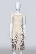 ROBERTO CAVALLI - A ZEBRA PRINT SLEEVELESS DRESS