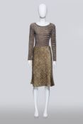 ROBERTO CAVALLI - A MUTED CROCODILE PRINT SET
