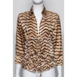 ROBERTO CAVALLI - A SILK SNAKESKIN BLOUSE