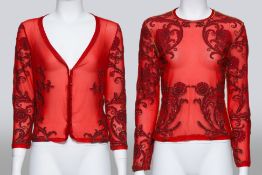 ROBERTO CAVALLI - A SHEER CHINOISERIE SET