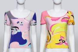 EMILIO PUCCI - A PAIR OF PATTERNED SHIRTS
