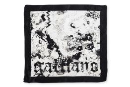 JOHN GALLIANO - TWO PATTERNED SCARFS